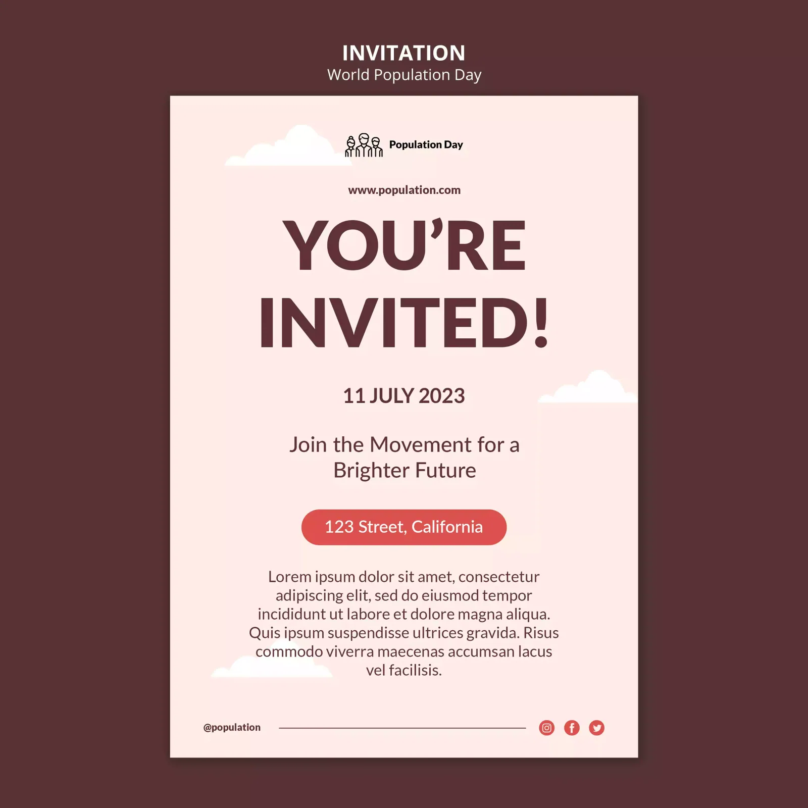 Invitation card design 2