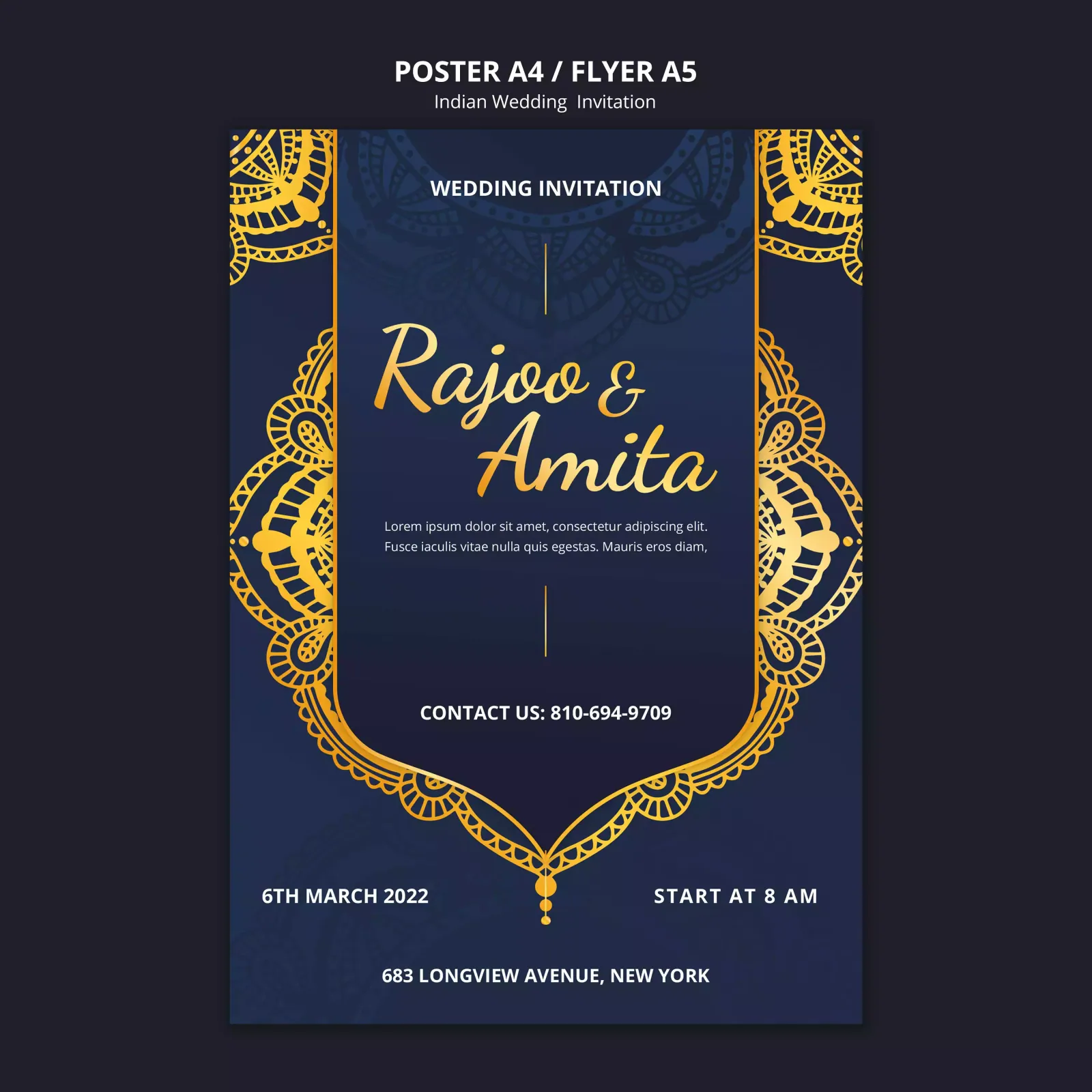 Invitation card design 3