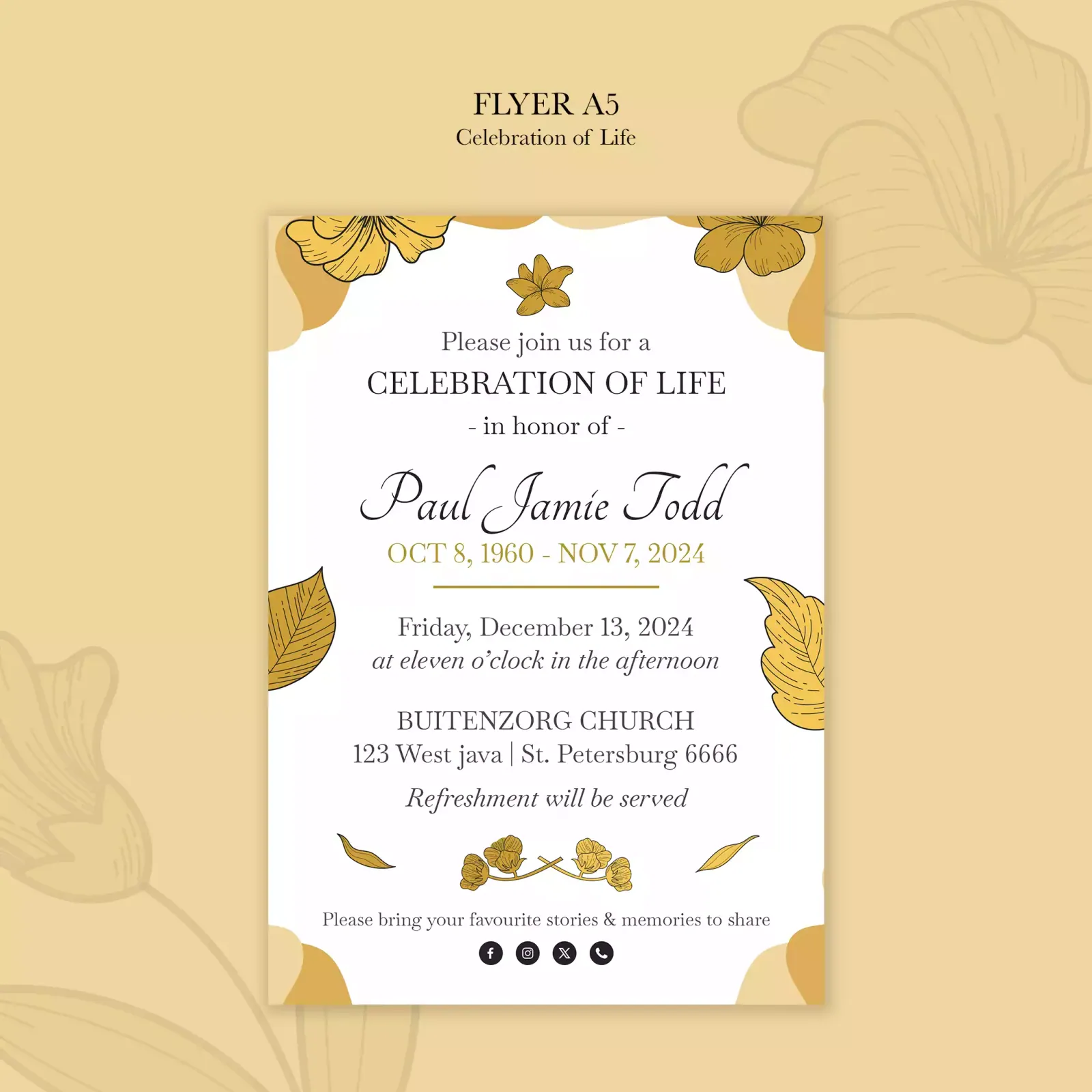 Invitation card design 4