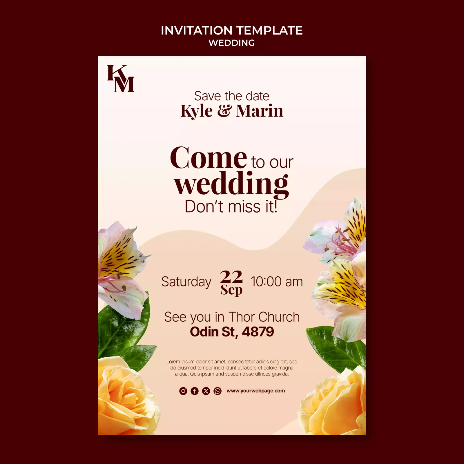 Invitation card design 1
